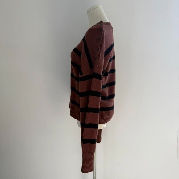 Paige Zofia Wool Blend Striped Sweater | Womens Size Small - Picture 2 of 5